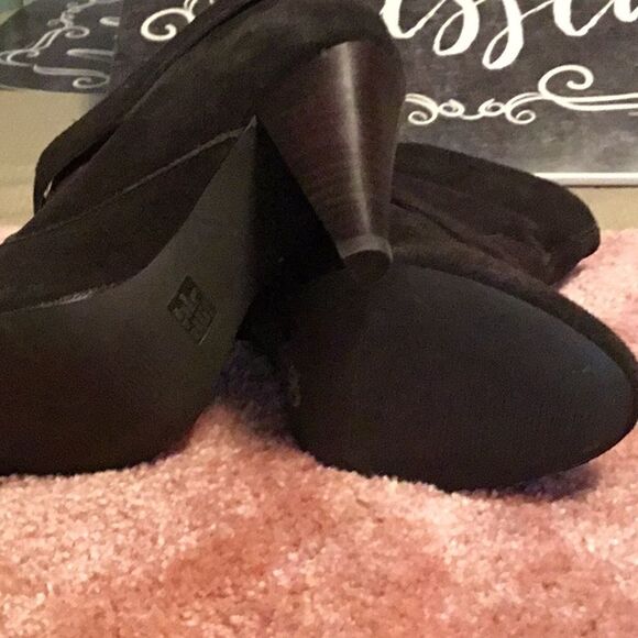 ♥️…Womens suede buckle heel booties - Picture 3 of 5